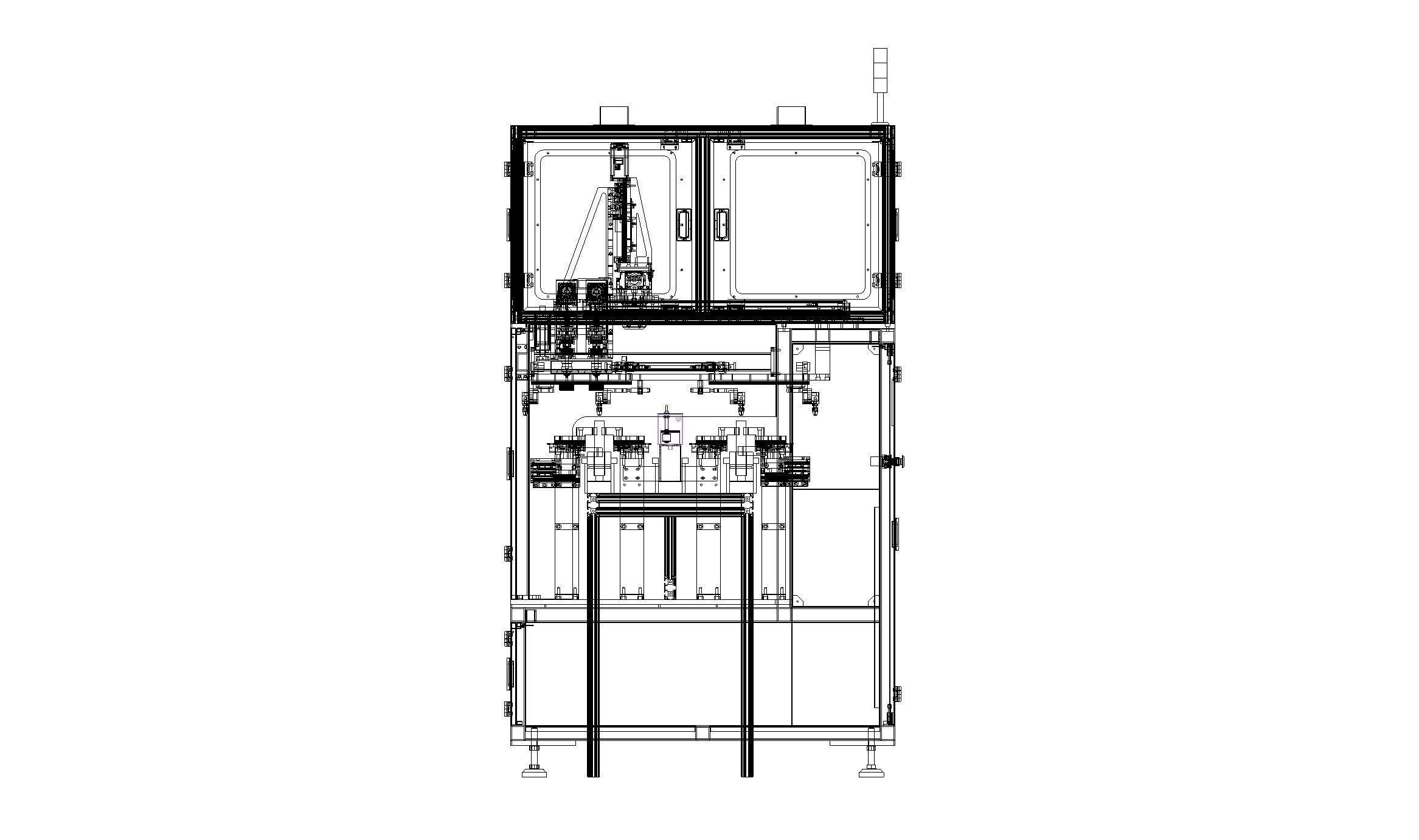 Circular lithium battery cleaning equipment 3D model_14
