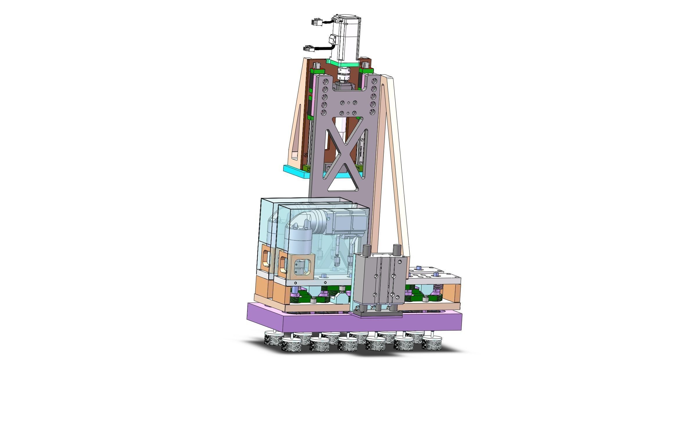 Circular lithium battery cleaning equipment 3D model_5