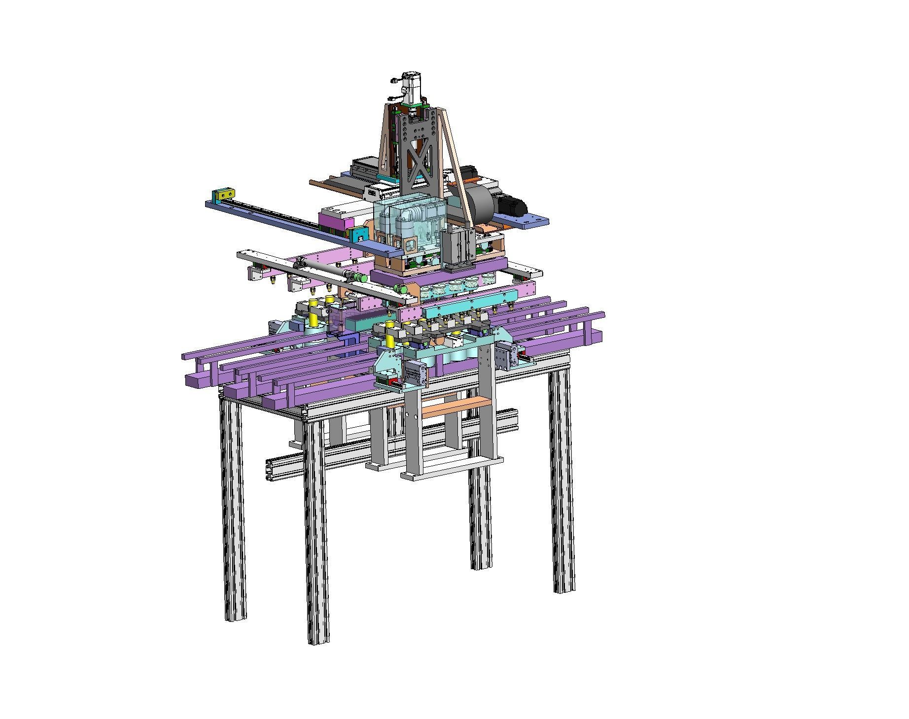 Circular lithium battery cleaning equipment 3D model_12