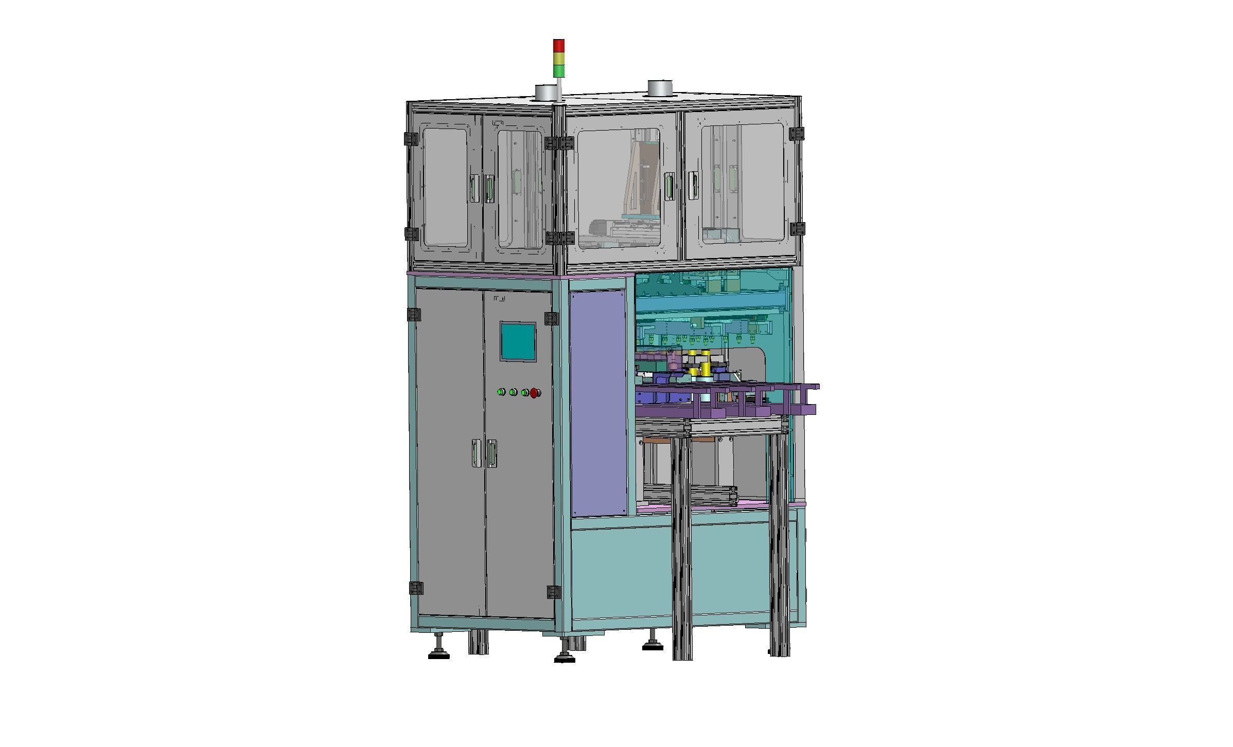 Circular lithium battery cleaning equipment 3D model_16