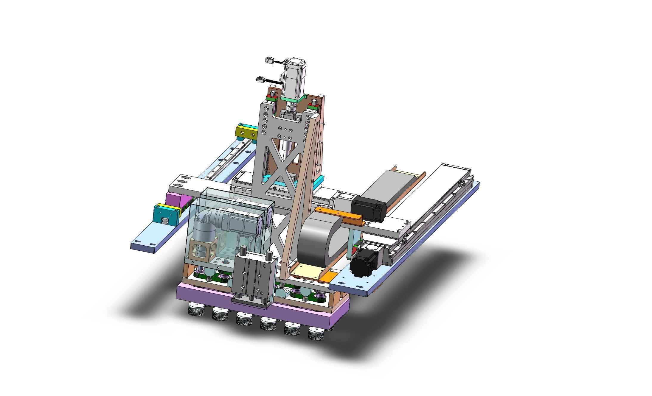 Circular lithium battery cleaning equipment 3D model_11