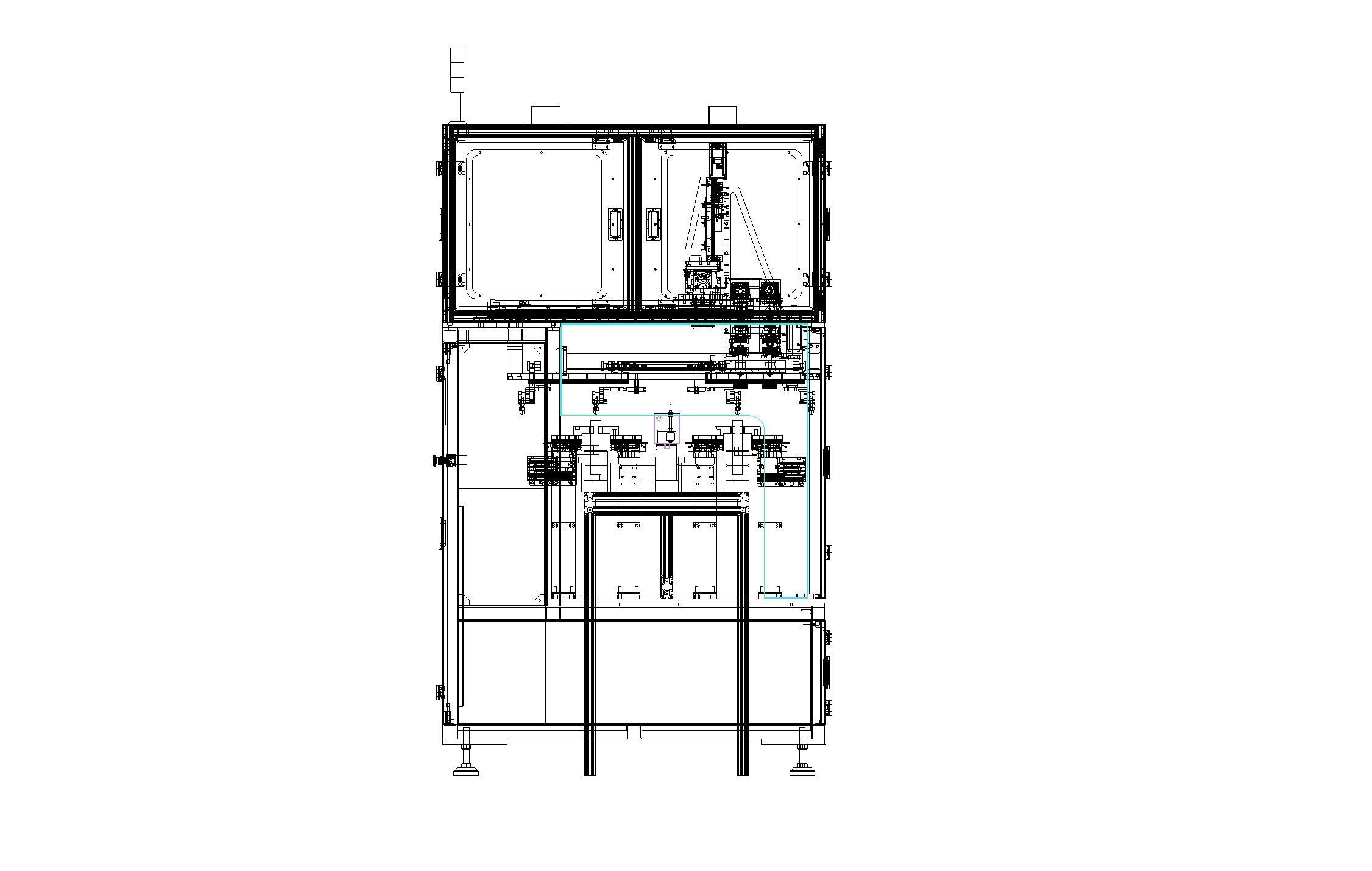 Circular lithium battery cleaning equipment 3D model_13