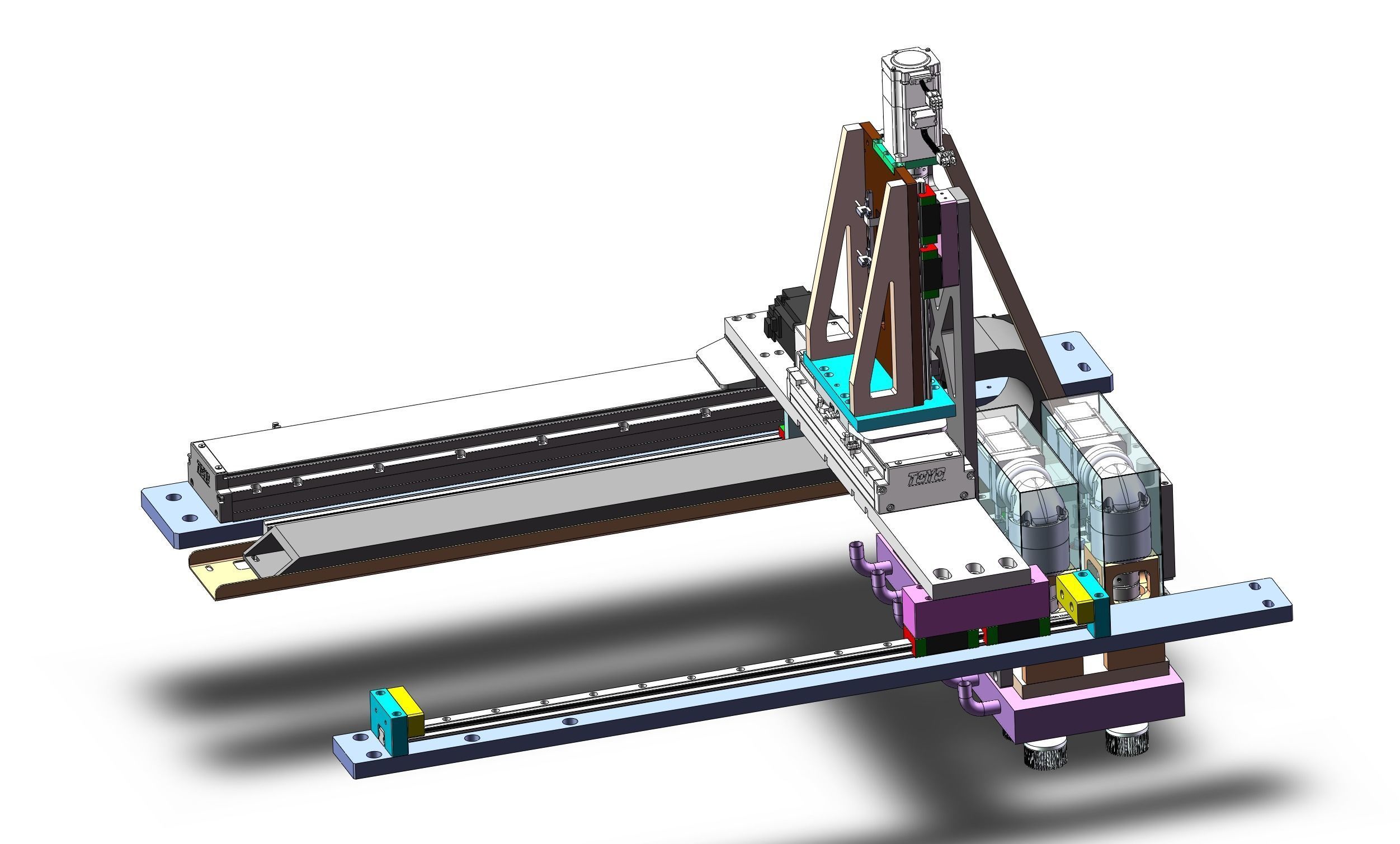Circular lithium battery cleaning equipment 3D model_8