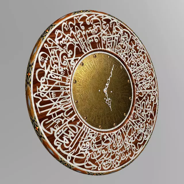 iclamic arab Clock 3D model_0