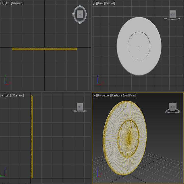 iclamic arab Clock 3D model_4