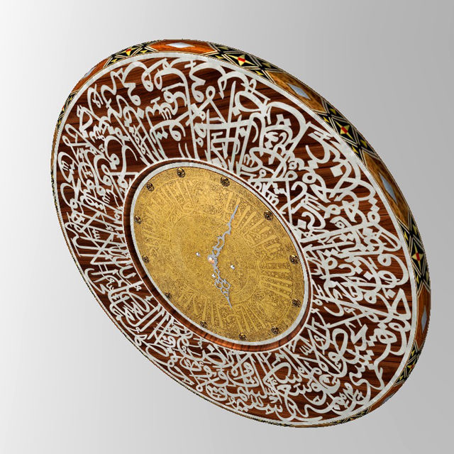 iclamic arab Clock 3D model_1