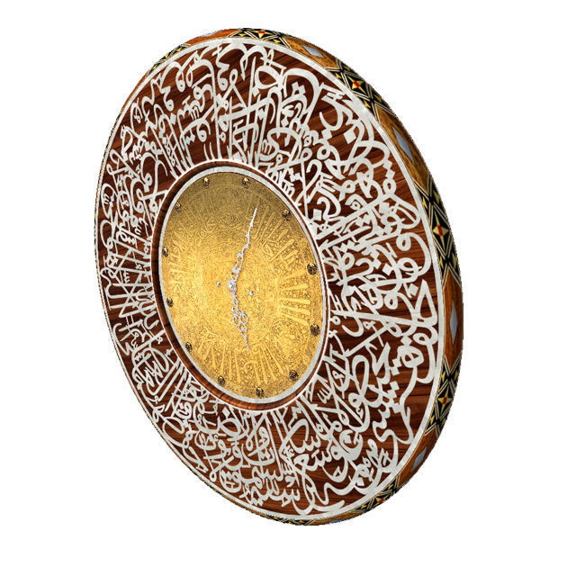 iclamic arab Clock 3D model_2