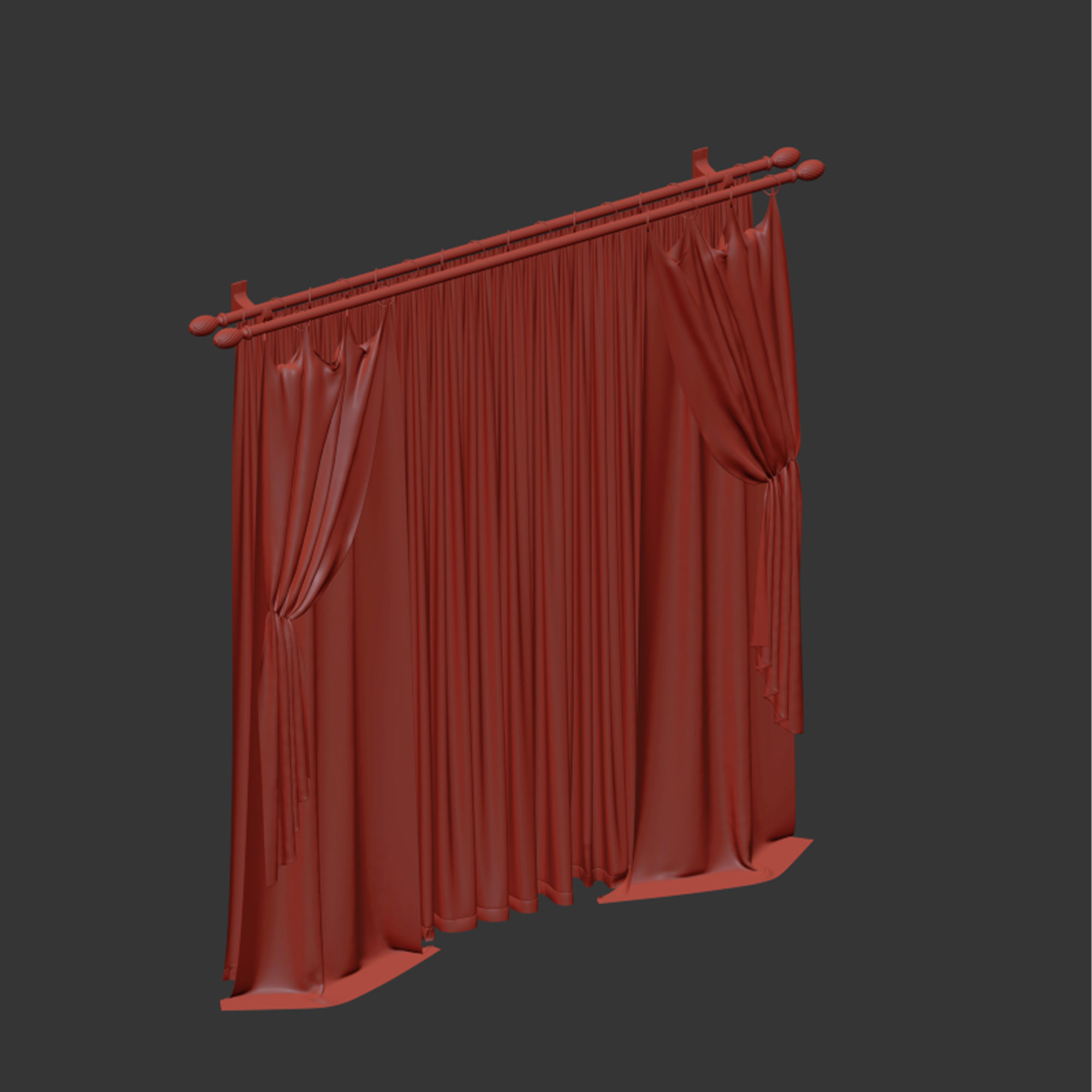 Curtain 3D model_6