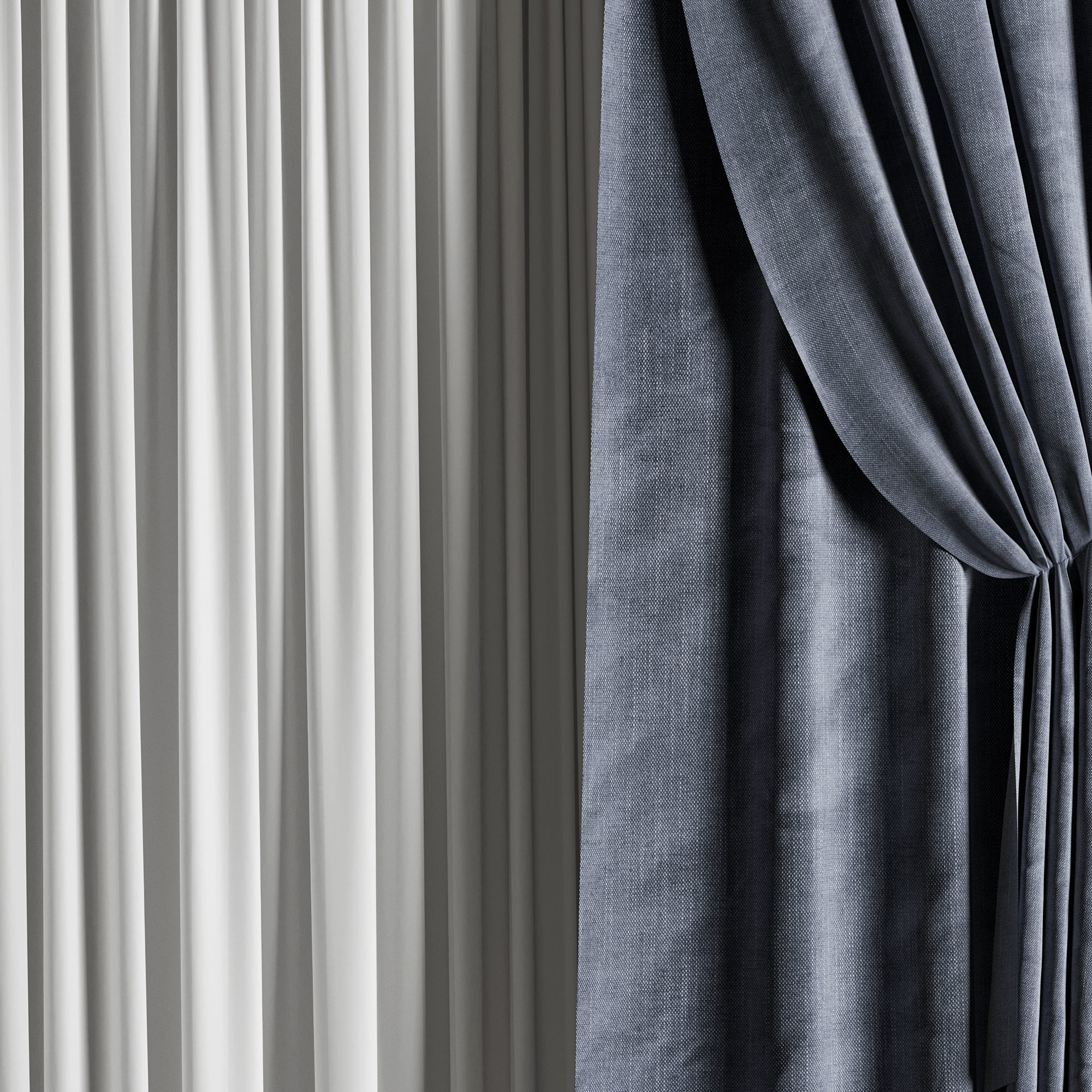 Curtain 3D model_1