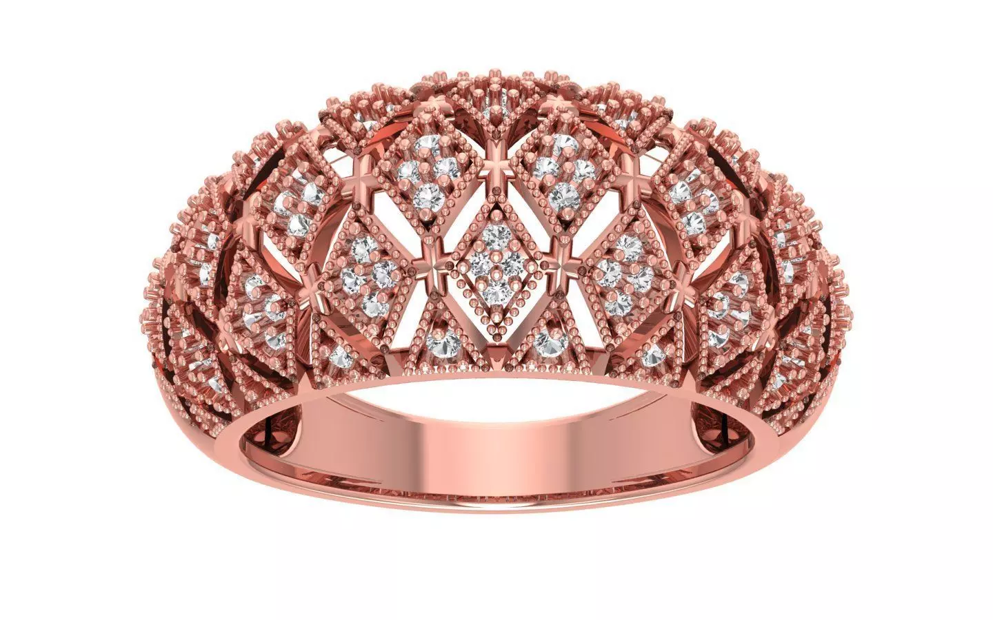  Wedding Solitaire Women Band Ring 3D print model_0