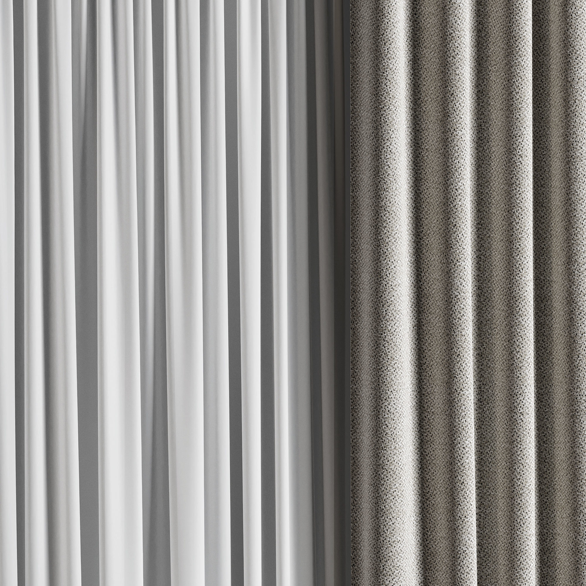 Curtain 3D model_1