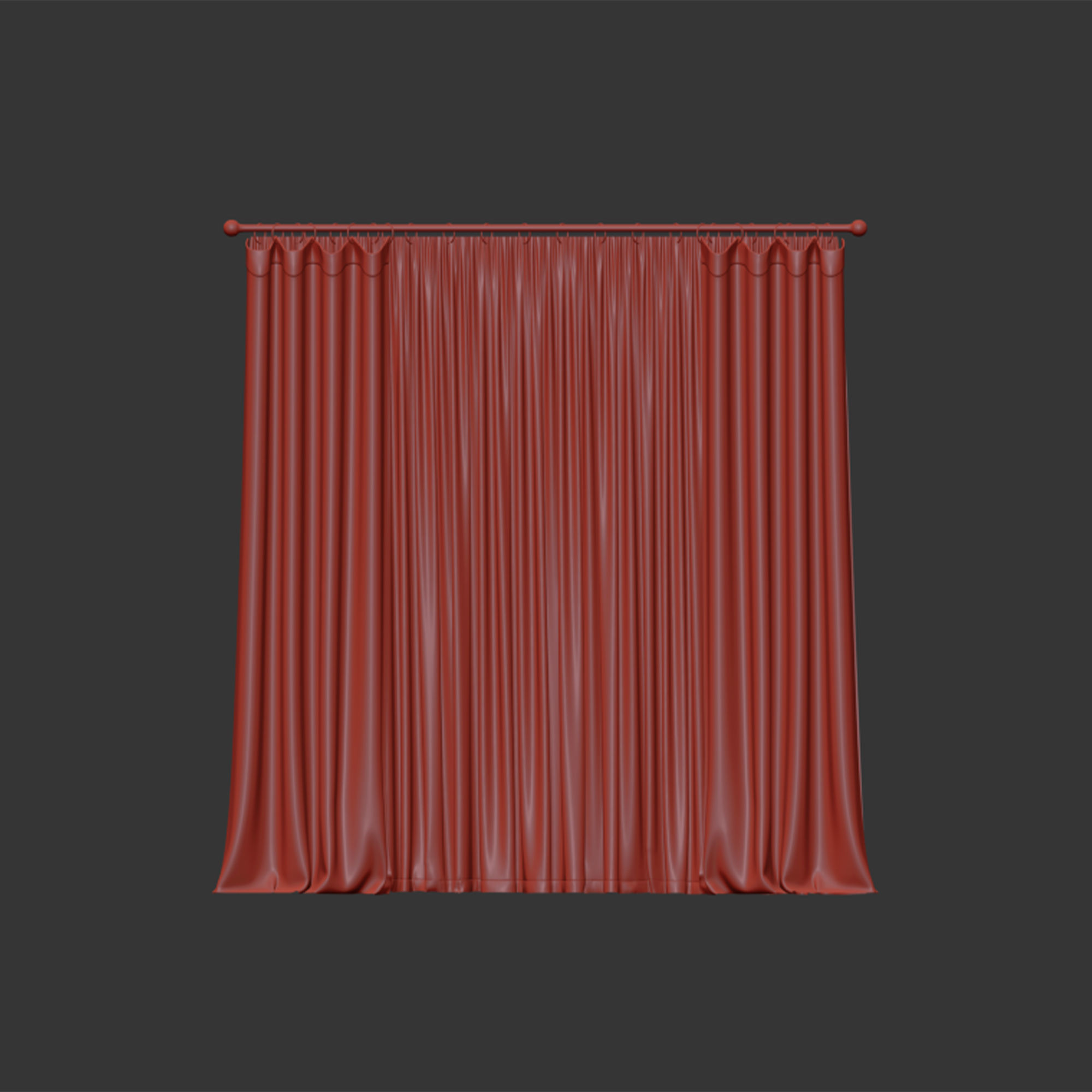 Curtain 3D model_5