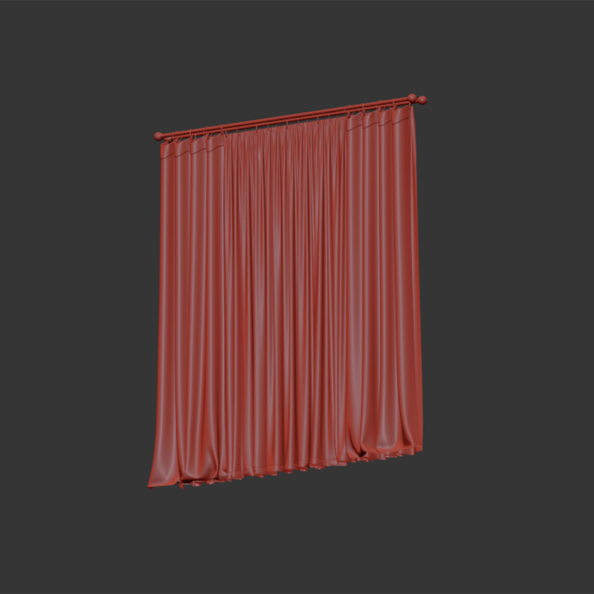 Curtain 3D model_6