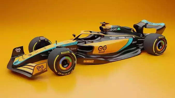 McLaren Formula 1 Car 3D Model 3D model