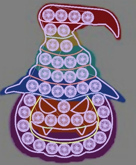 Halloween Pop It Fidget Toys Set 3D model_43