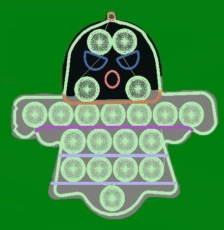 Halloween Pop It Fidget Toys Set 3D model_49