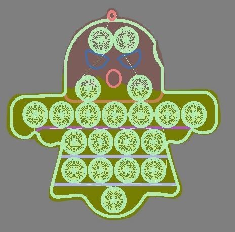 Halloween Pop It Fidget Toys Set 3D model_48