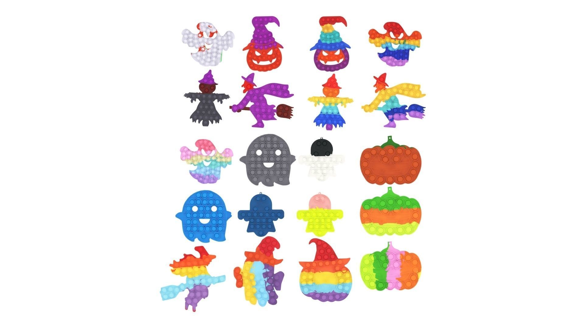 Halloween Pop It Fidget Toys Set 3D model_16