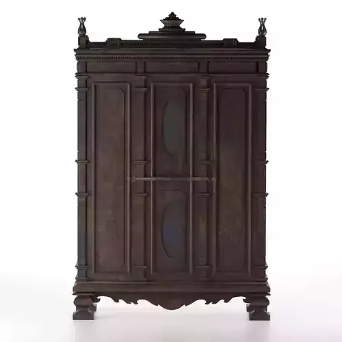 indochine cabinet 01 3D model