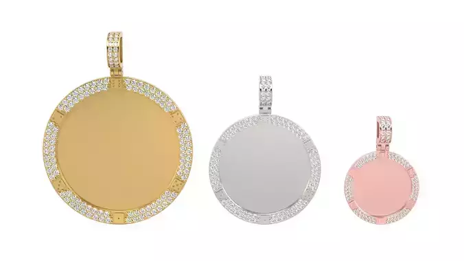 Picture pendant 1-2 inch N 78