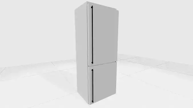 The refrigerator with two doors