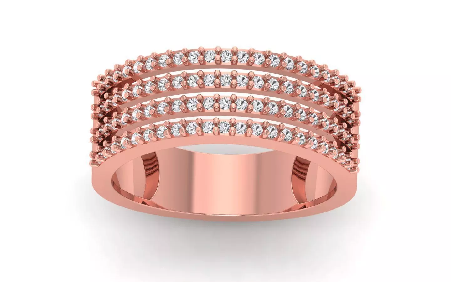  Wedding Solitaire Women Band Ring 3D print model_0