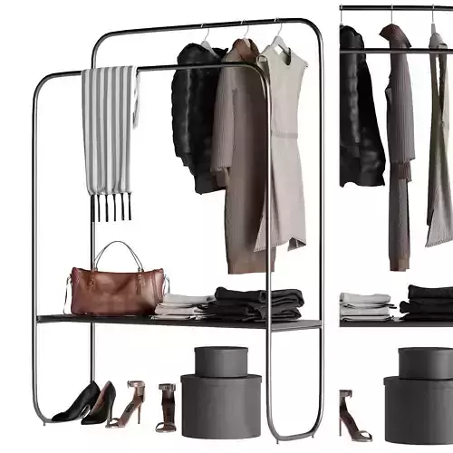 Hallway Set 2 wardrobe rack - bedroom furniture sets home