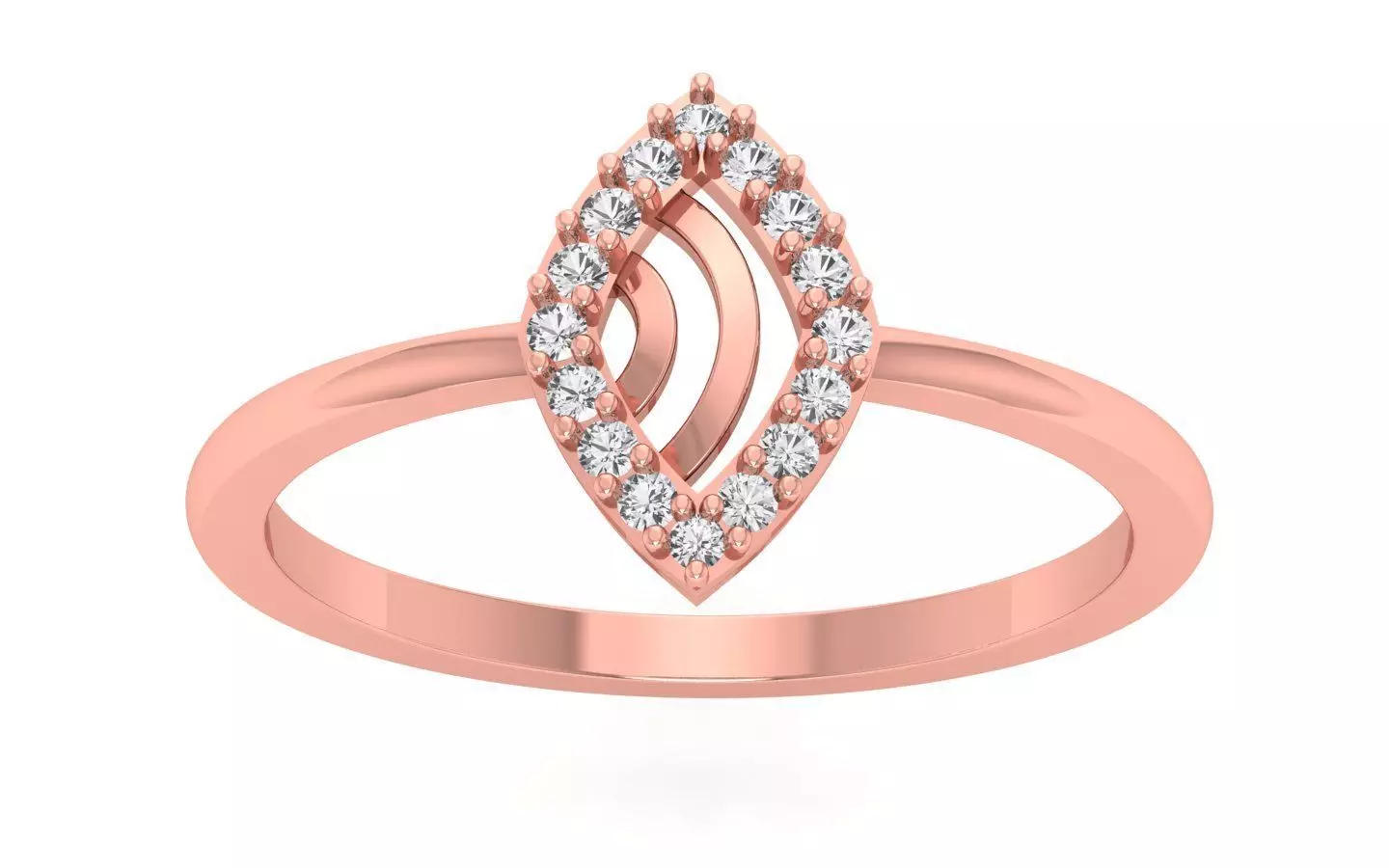 Solitaire Wedding Engagement Women Light Weight Rings 3D print model