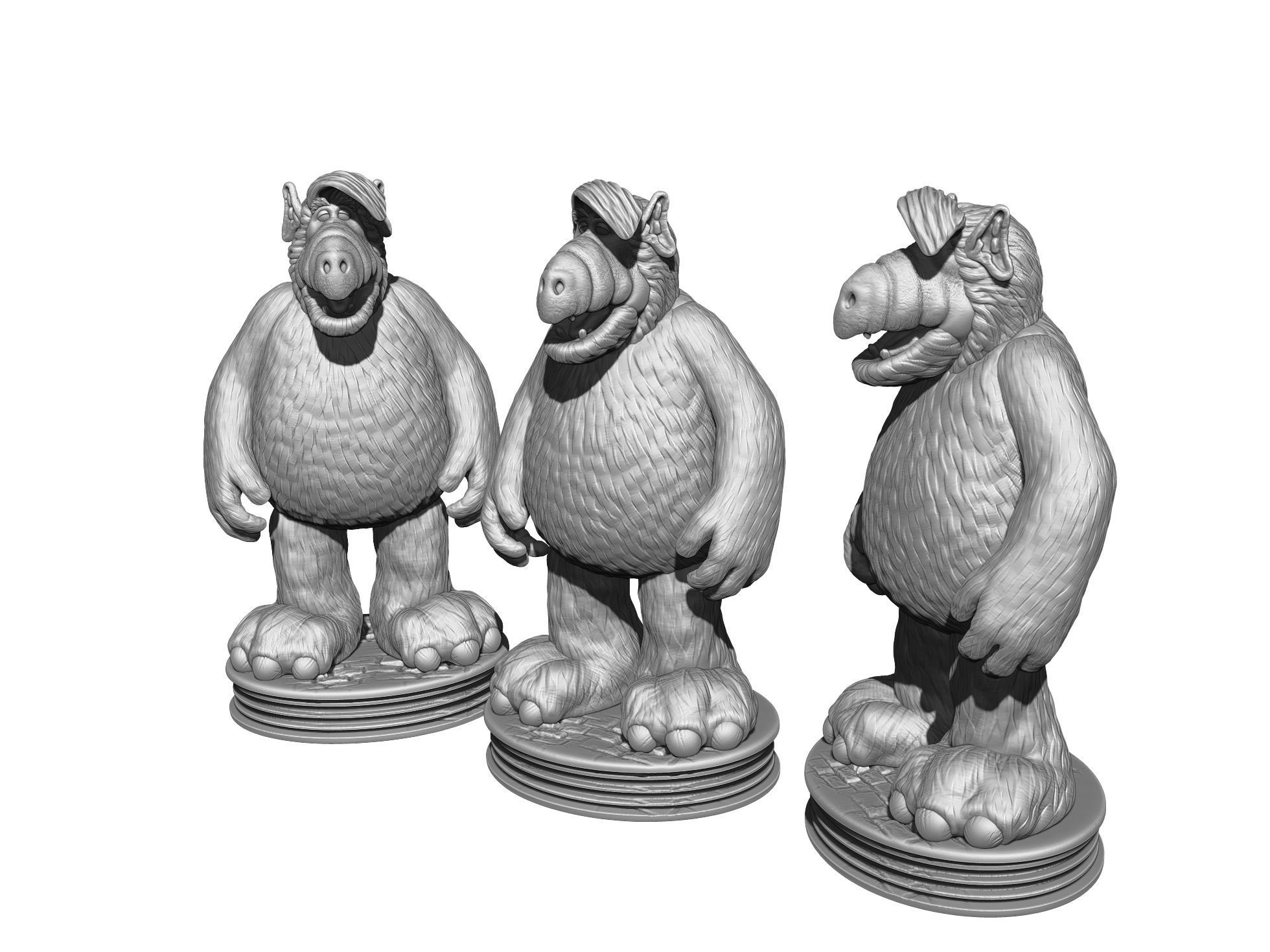 ALF TV series STL 3D printable 2 options 3D print model_38