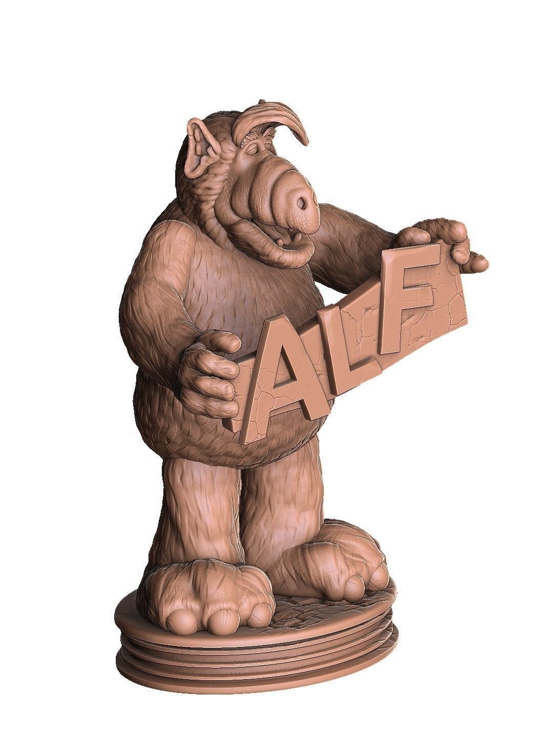 ALF TV series STL 3D printable 2 options 3D print model_12