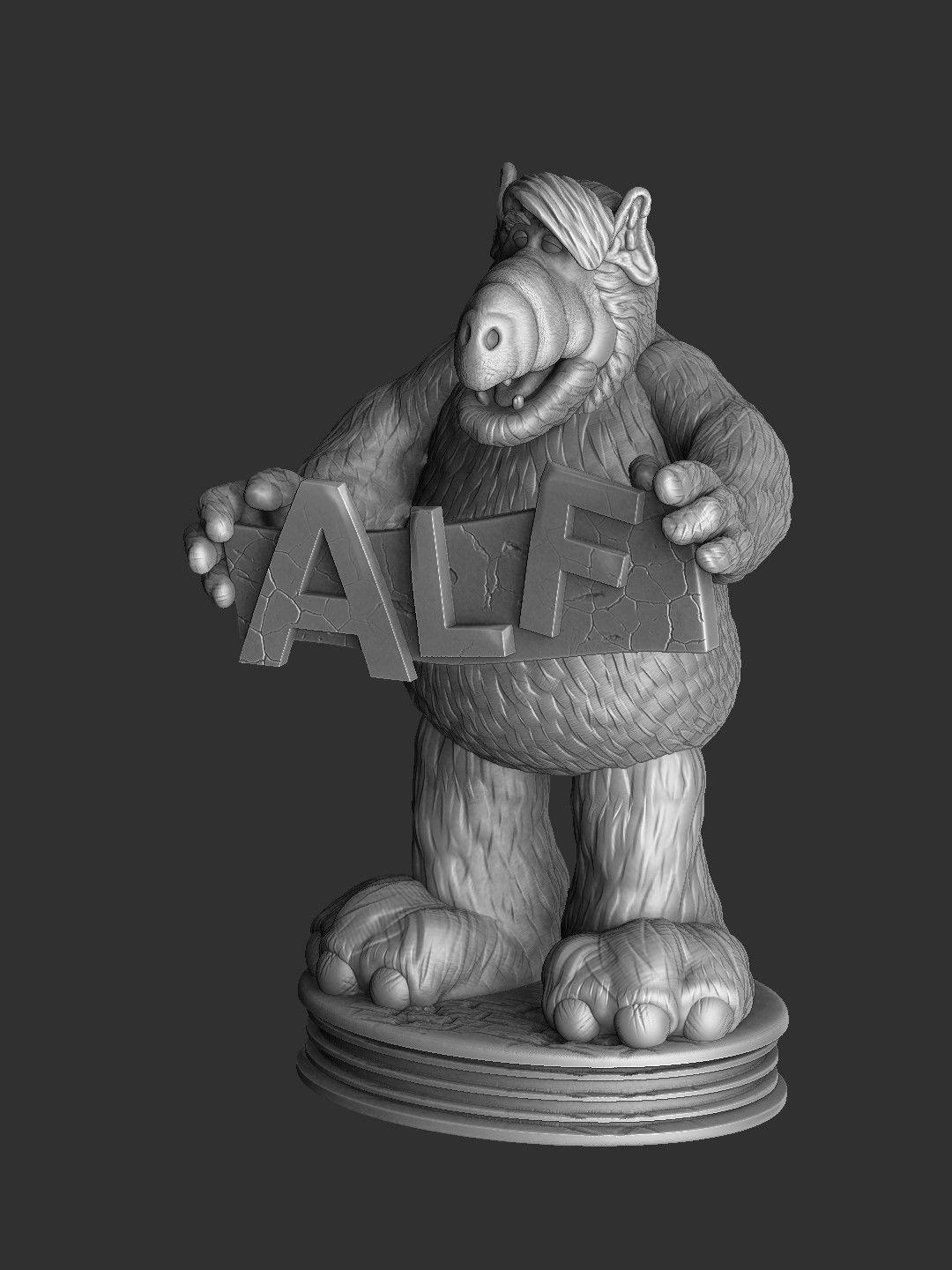 ALF TV series STL 3D printable 2 options 3D print model_15