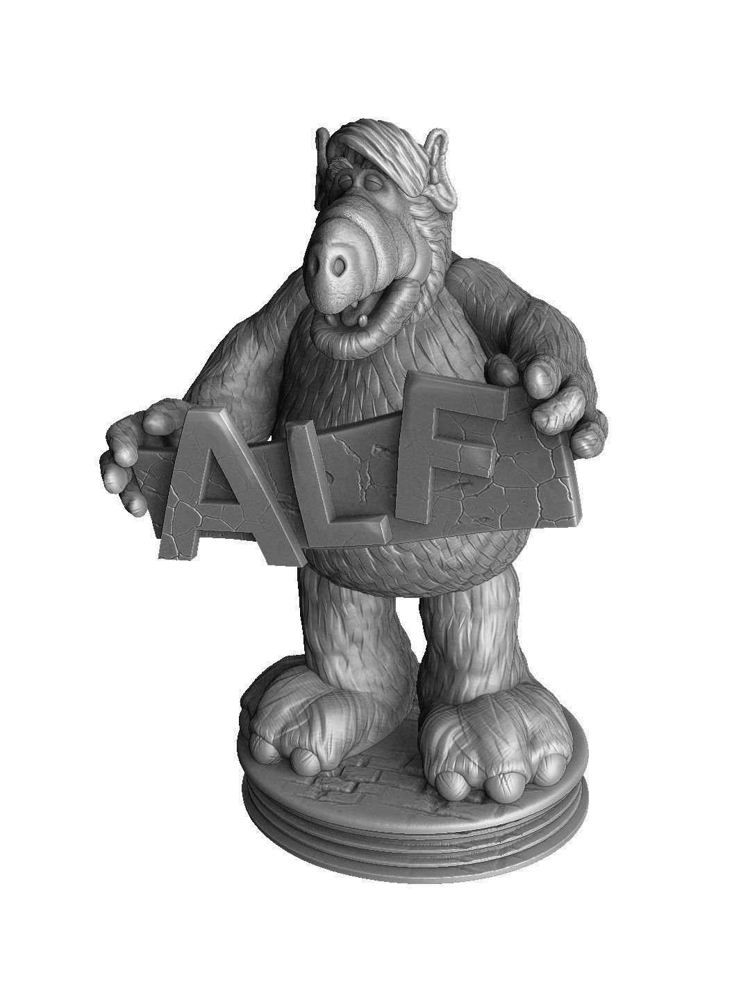 ALF TV series STL 3D printable 2 options 3D print model_28