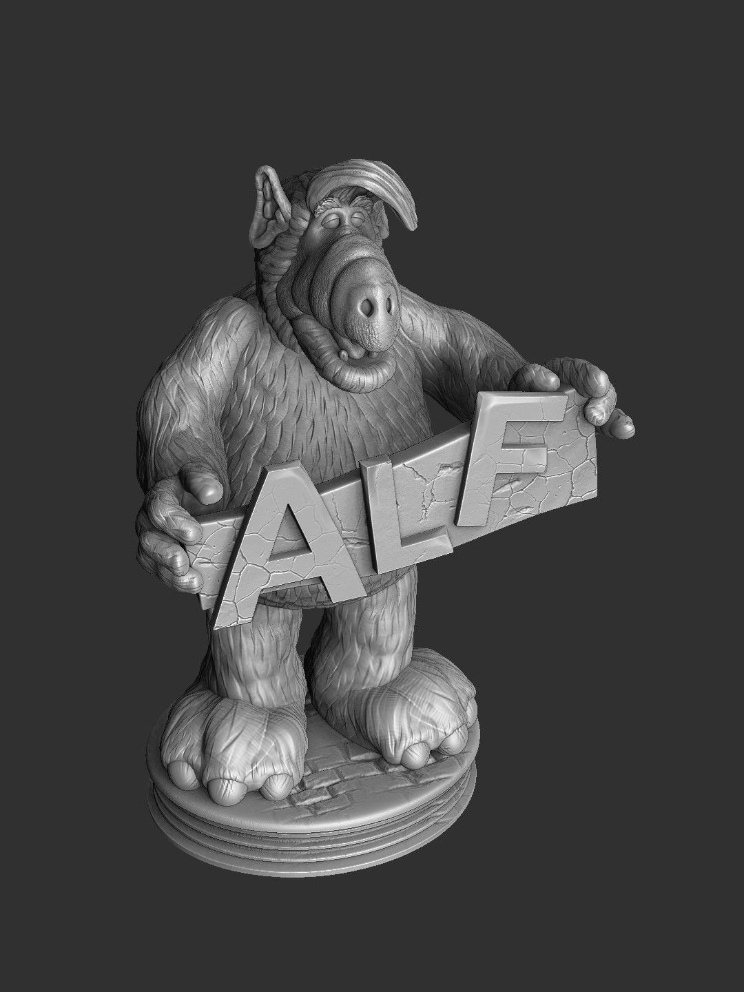 ALF TV series STL 3D printable 2 options 3D print model_21