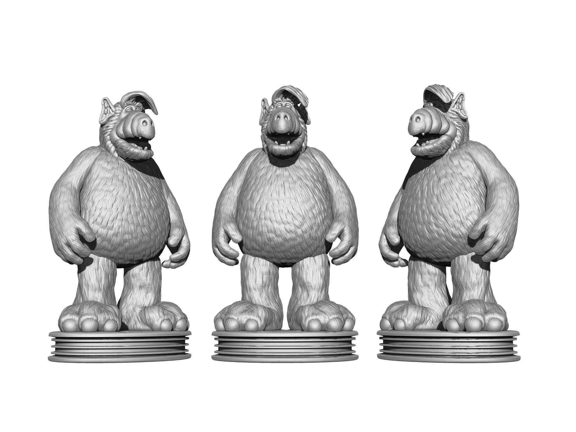 ALF TV series STL 3D printable 2 options 3D print model_36