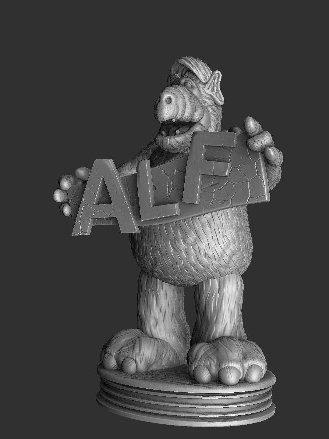 ALF TV series STL 3D printable 2 options 3D print model_27
