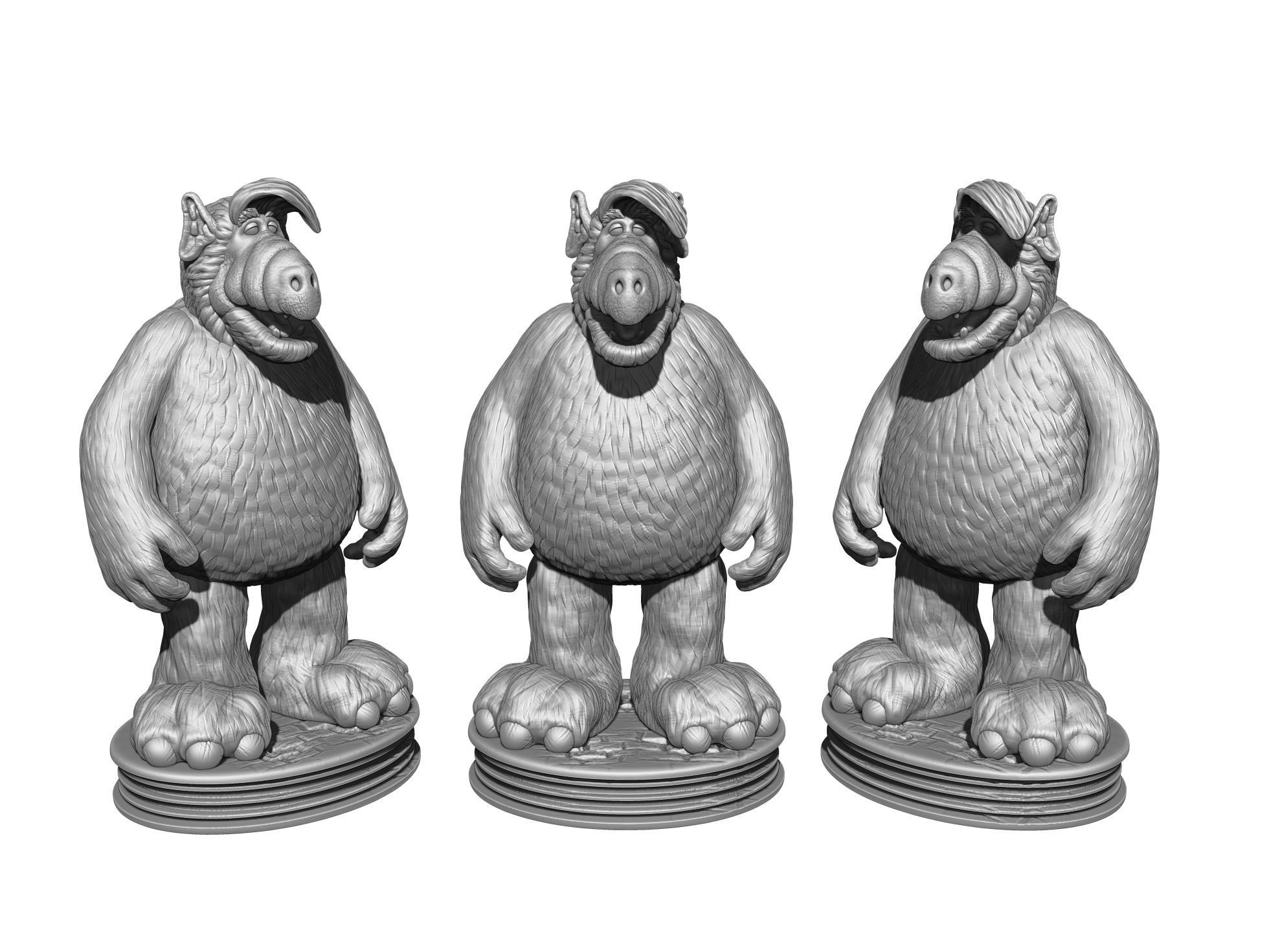 ALF TV series STL 3D printable 2 options 3D print model_35