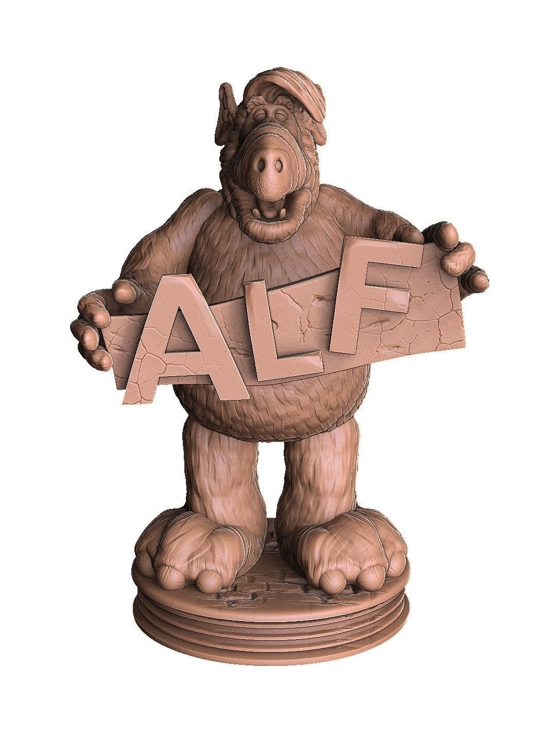 ALF TV series STL 3D printable 2 options 3D print model_13