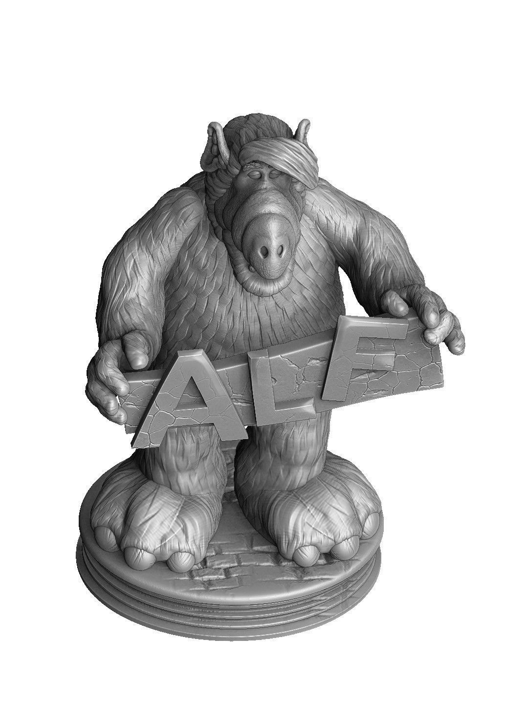 ALF TV series STL 3D printable 2 options 3D print model_24