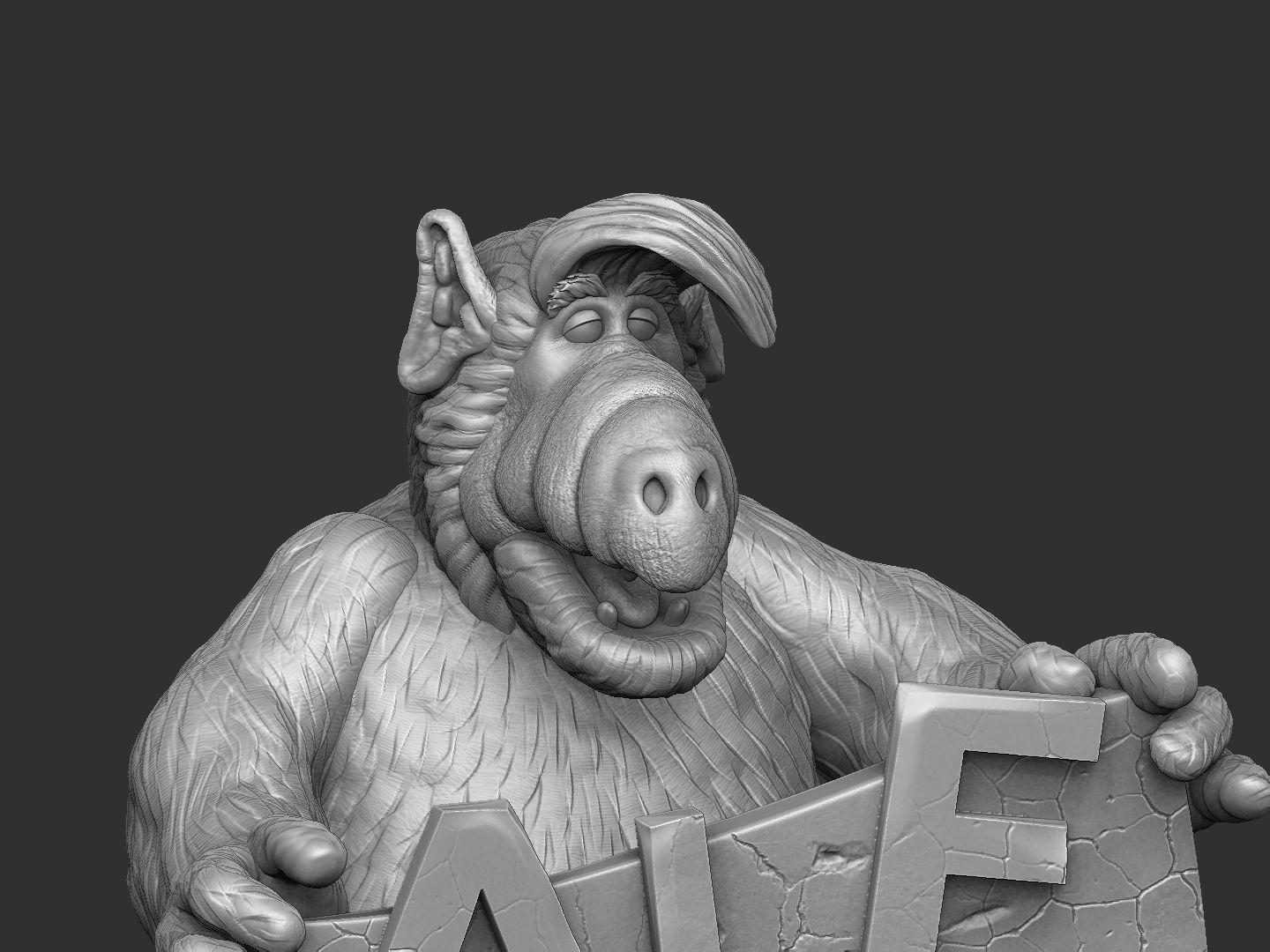 ALF TV series STL 3D printable 2 options 3D print model_20
