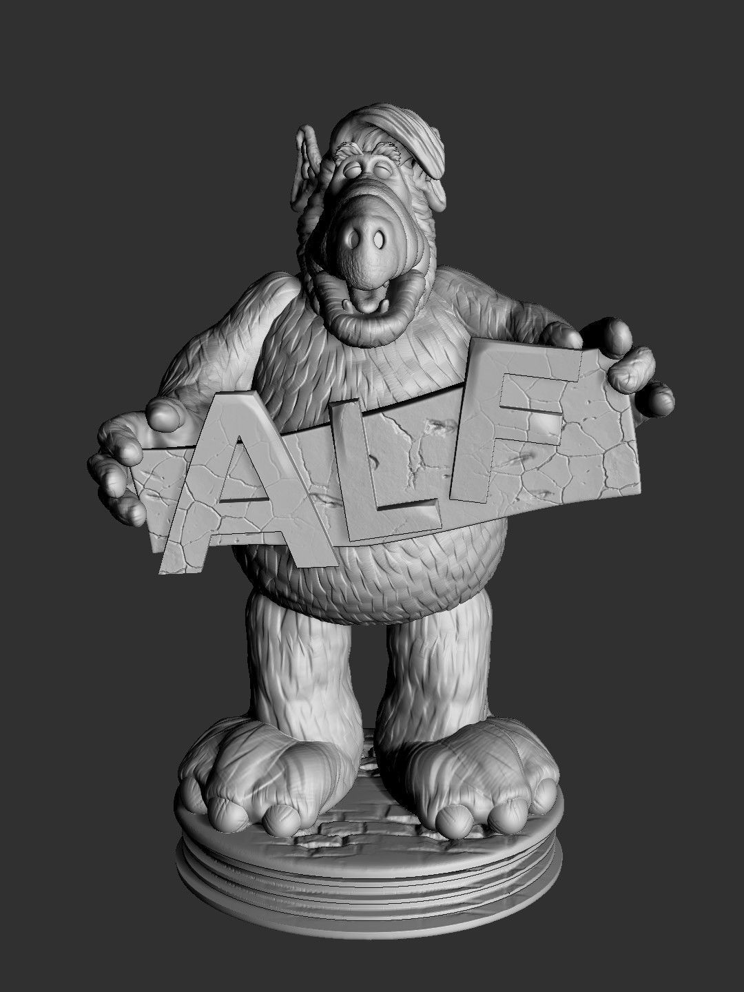 ALF TV series STL 3D printable 2 options 3D print model_10