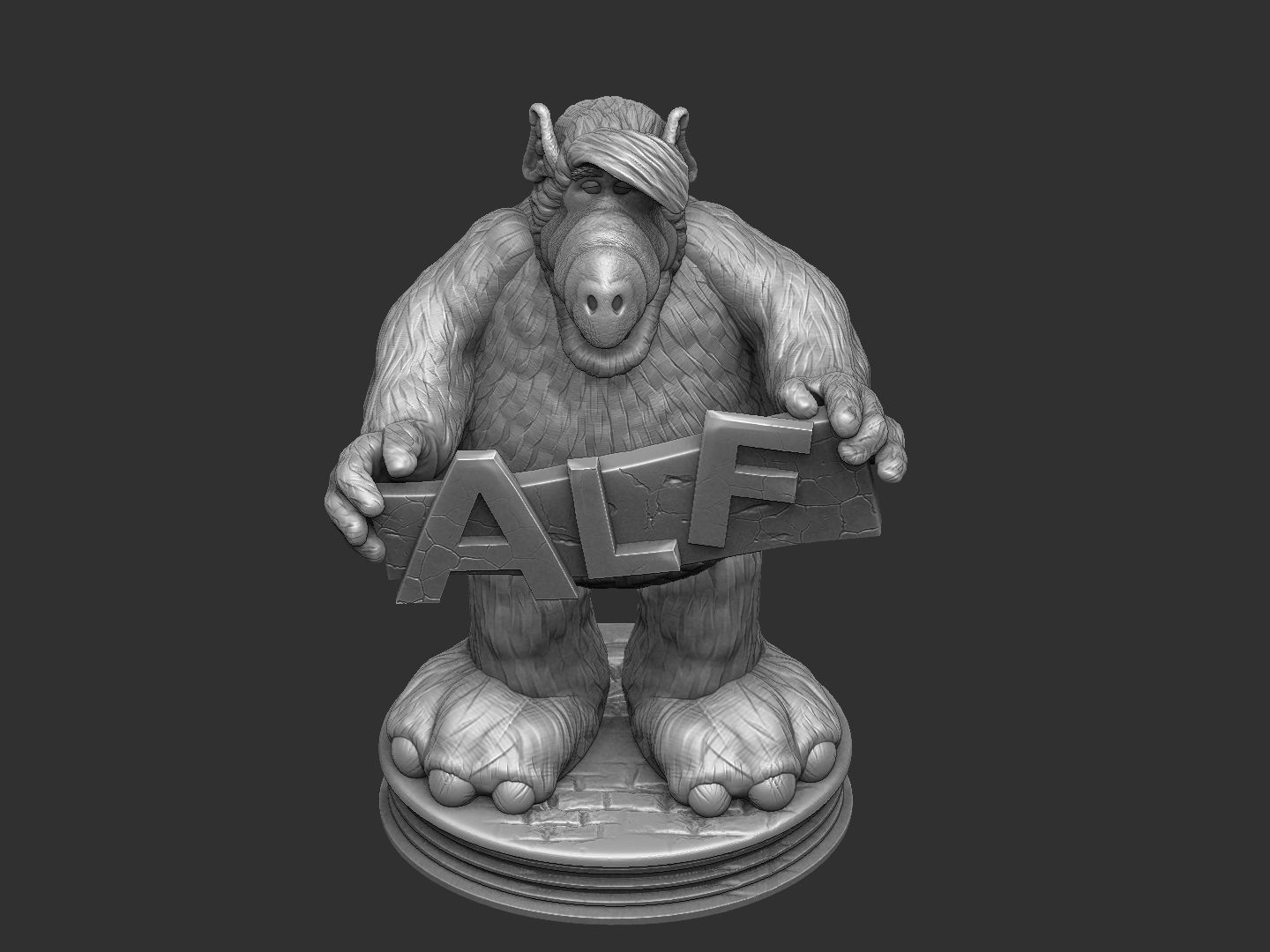 ALF TV series STL 3D printable 2 options 3D print model_16