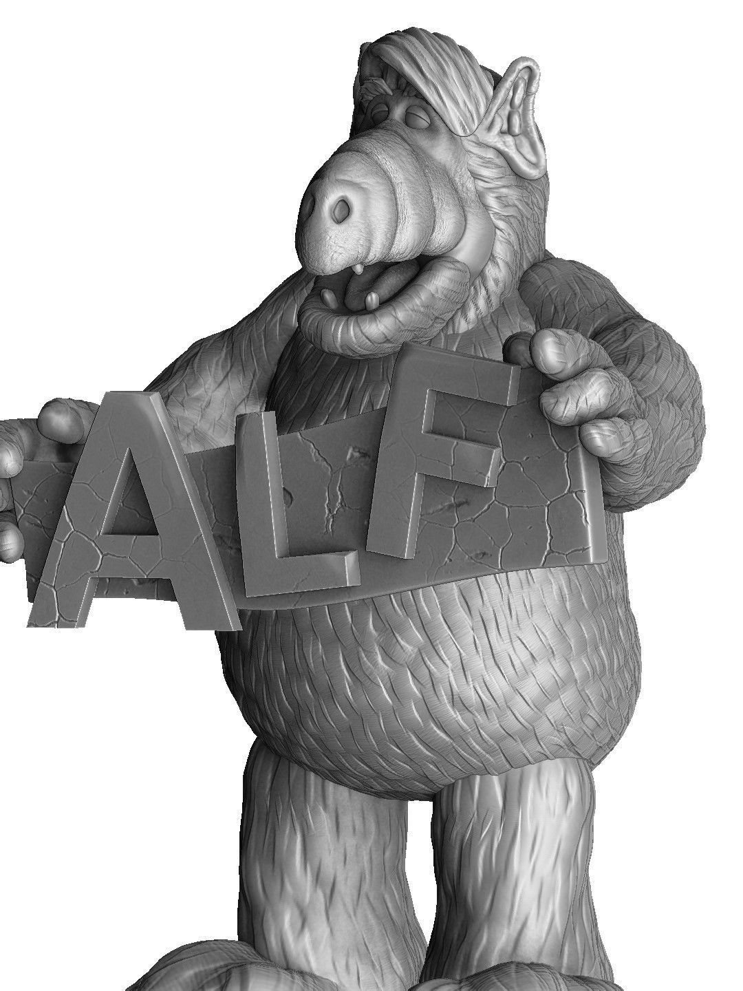 ALF TV series STL 3D printable 2 options 3D print model_29