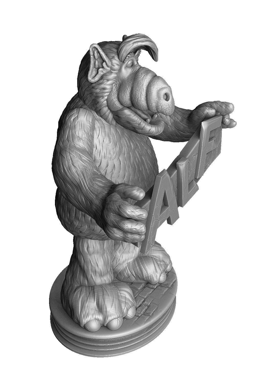 ALF TV series STL 3D printable 2 options 3D print model_25