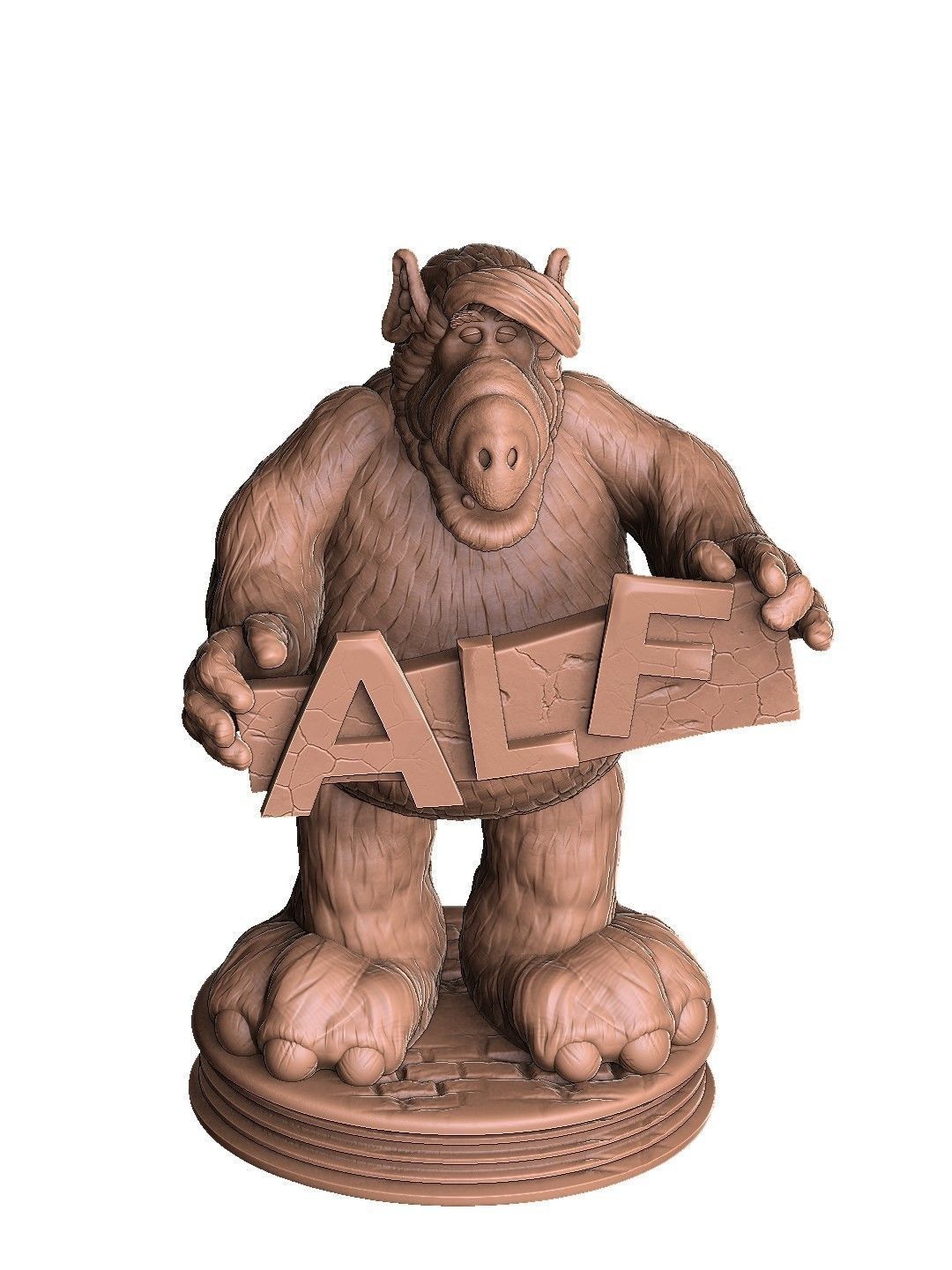 ALF TV series STL 3D printable 2 options 3D print model_4