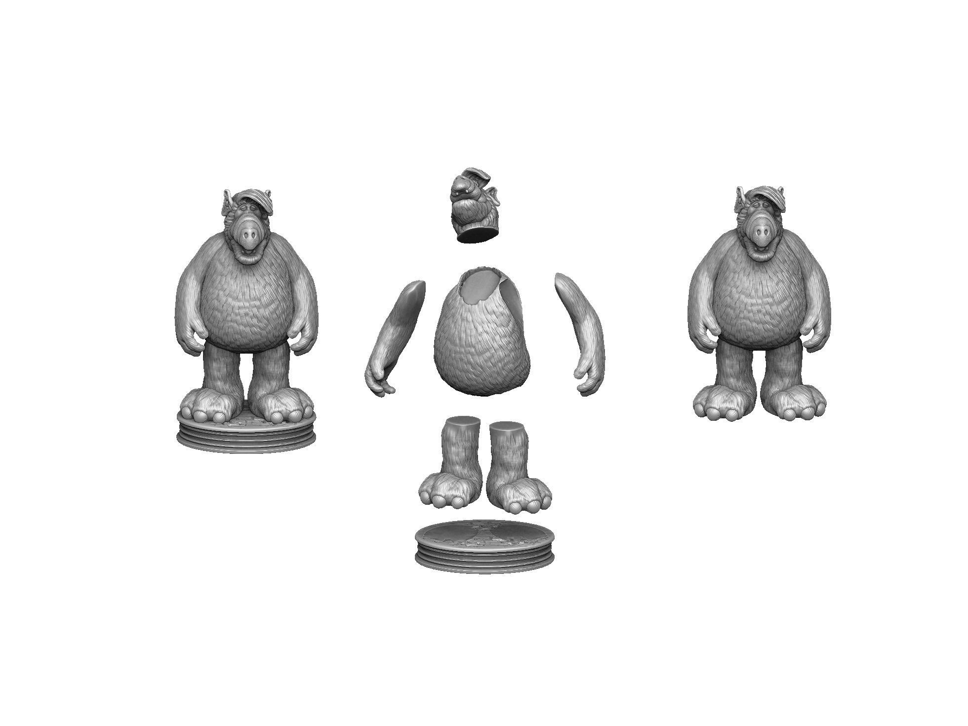 ALF TV series STL 3D printable 2 options 3D print model_39