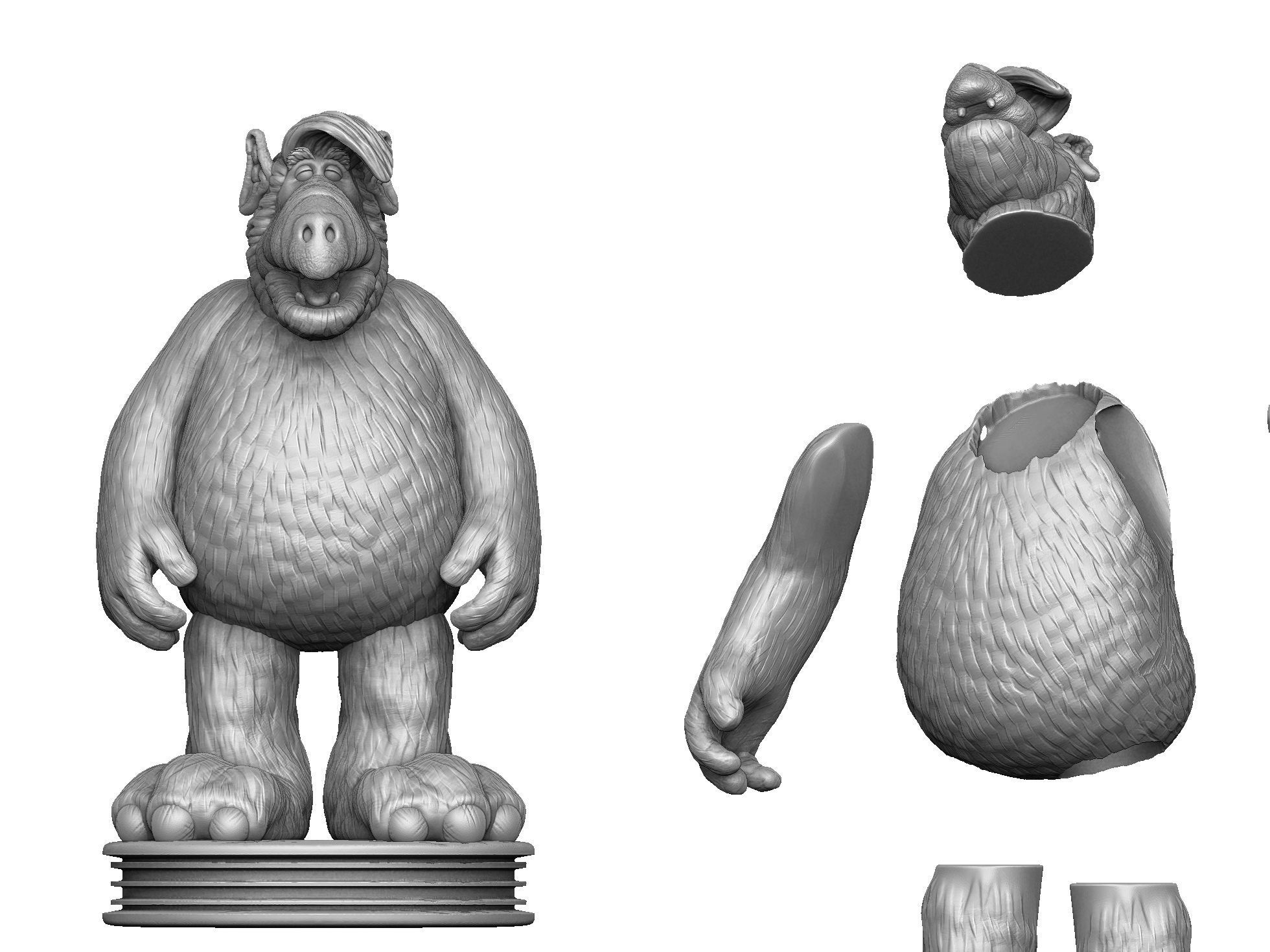 ALF TV series STL 3D printable 2 options 3D print model_34