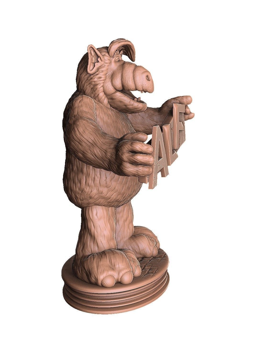ALF TV series STL 3D printable 2 options 3D print model_14