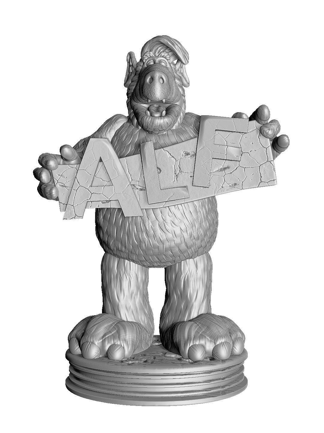 ALF TV series STL 3D printable 2 options 3D print model_22
