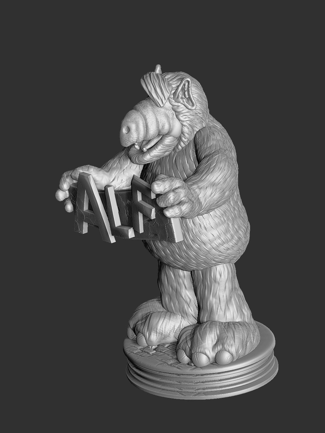 ALF TV series STL 3D printable 2 options 3D print model_18