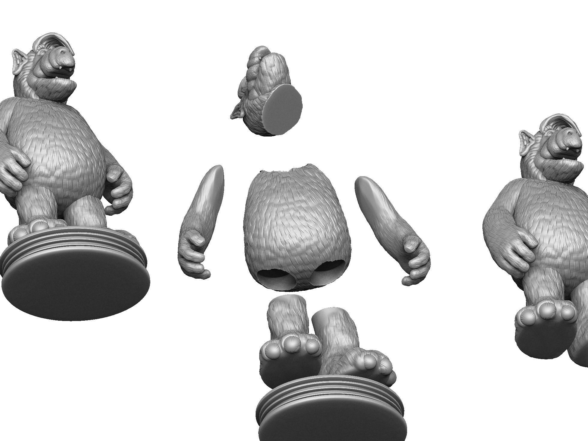 ALF TV series STL 3D printable 2 options 3D print model_37